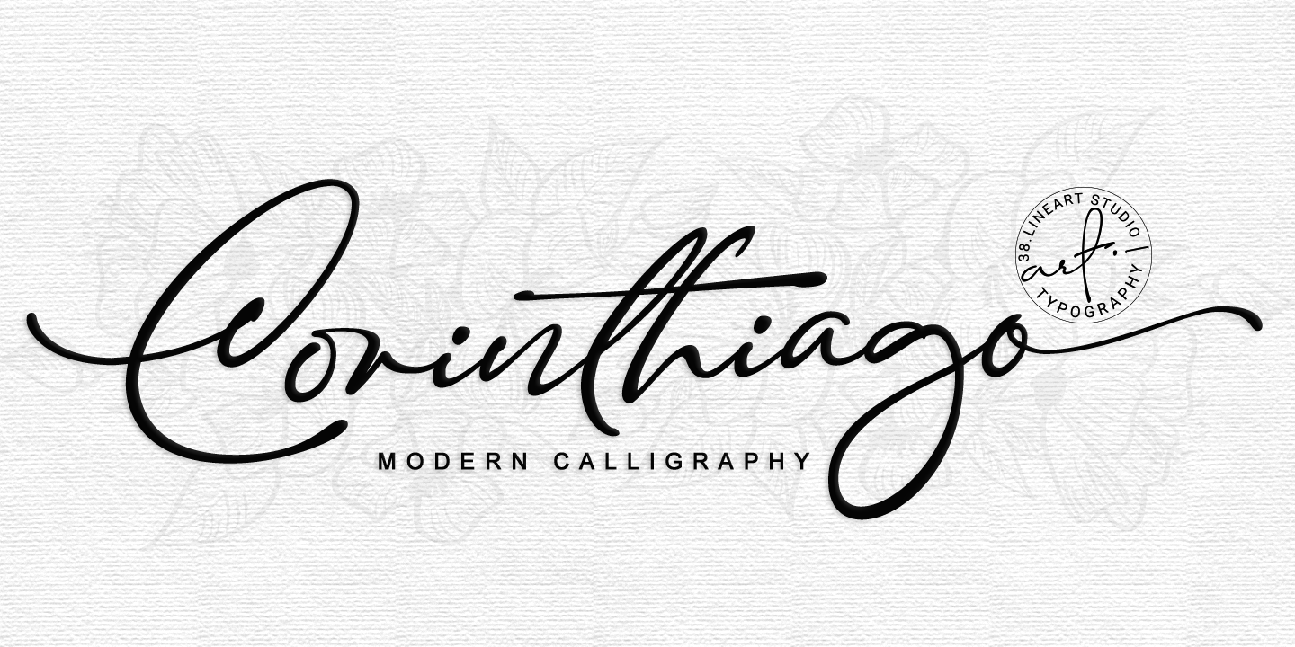 Beispiel einer Corinthiago-Schriftart